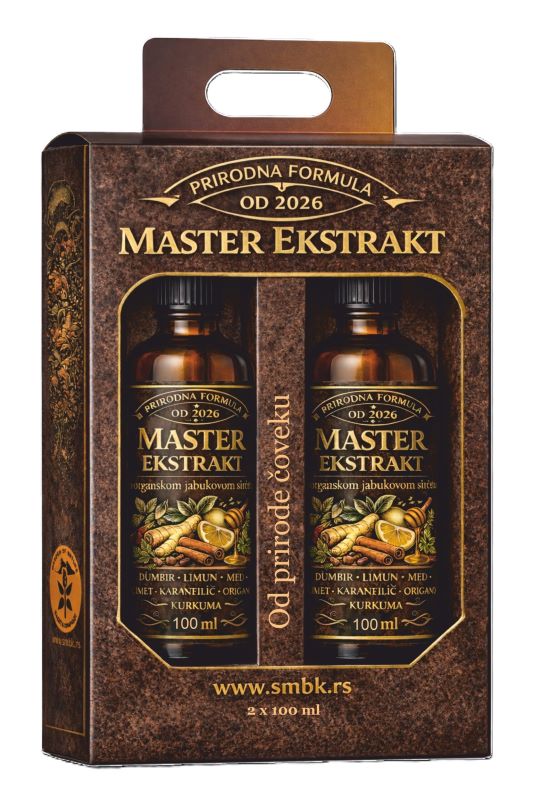 MASTER EKSTRAKT – funkcionalni biljni ekstrakt 200 ml 1 MASTER EKSTRAKT za jačajućanje imuniteta, poboljšanje probave i metabolizma.