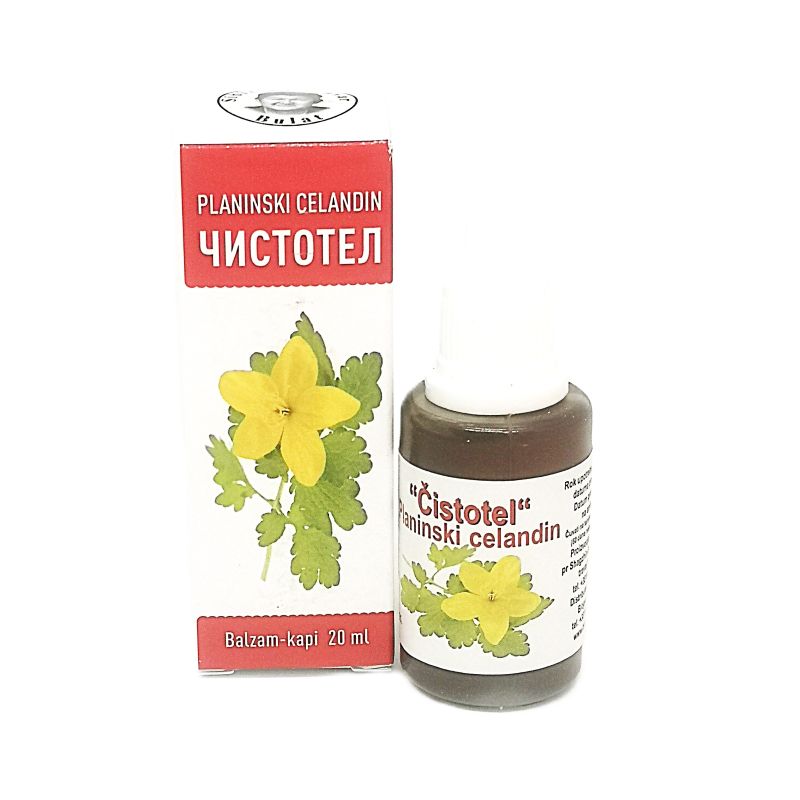 Planinski celandin (ČISTOTEL) kapi protiv papiloma i bradavica