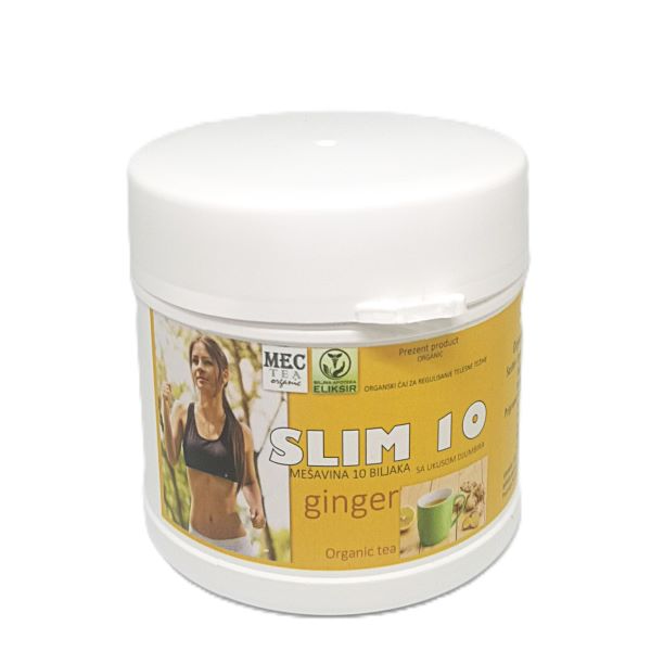 SLIM 10 – Organski čaj za regulisanje telesne težine od 10 lekovitih biljaka.