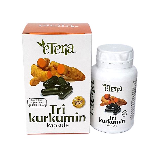 TRI KURKUMIN kapsule prirodni preparat ima efekat da smanjuje upalne procese u organizmu