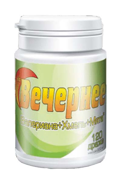 Večernje tablete VALERIJANA + HMELJ + NANA . Ima sedativni efekat koji se javlja sporo, ali je prilično stabilan.